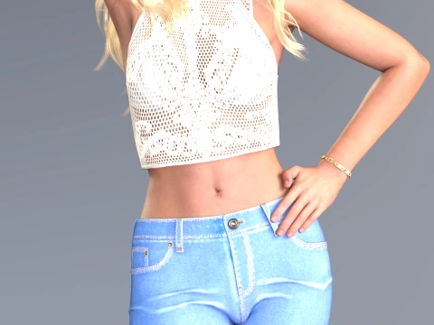 Britney Spears - Y2K Pop Icon Digital Double Study 3D Model