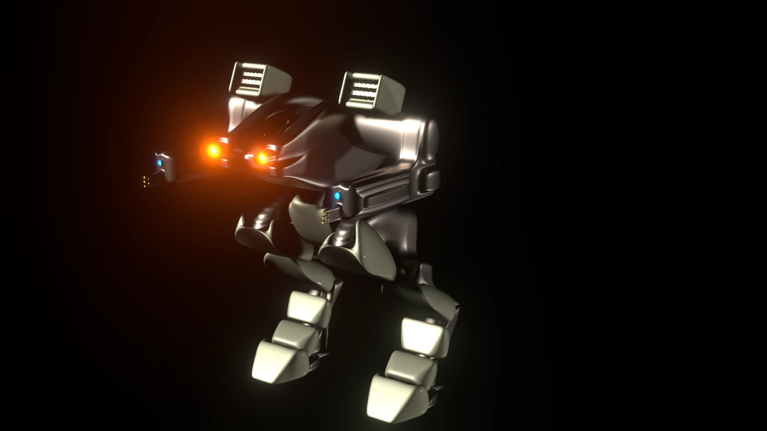 Robot 3D Model .c4d .max .obj .3ds .fbx .stl .blend