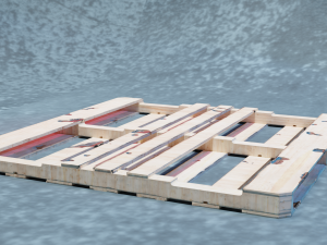 Pallet of united states Area Oklahoma - 2 Model 3D