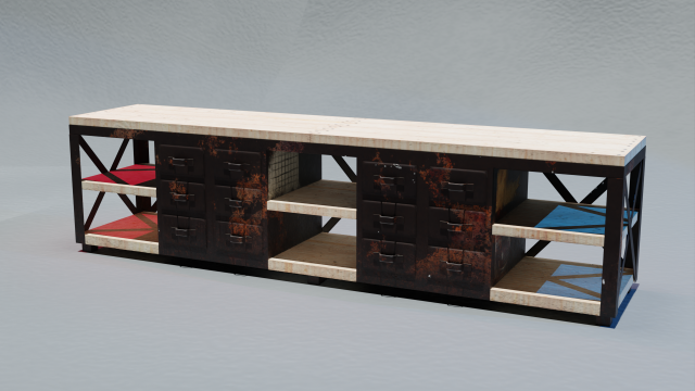 Workbench 3D 모델 .c4d .max .obj .3ds .fbx .stl .blend 