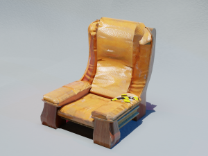 Toon old armchair Modelo 3D