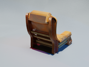 Toon old armchair Modelo 3D