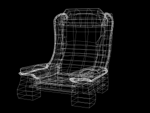 Toon old armchair Modelo 3D