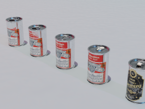 Old beer cans 3Dモデル