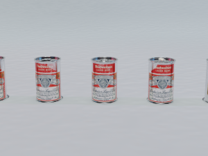 Old beer cans 3D-Modell