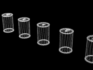 Old beer cans 3D Model