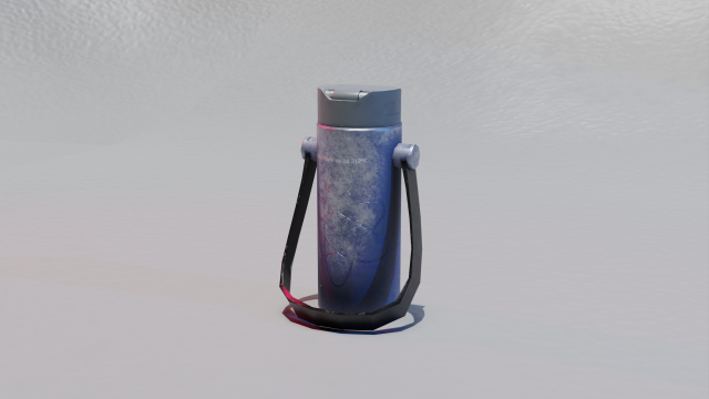 Thermos bottle 3D Model .c4d .max .obj .3ds .fbx .stl .blend 