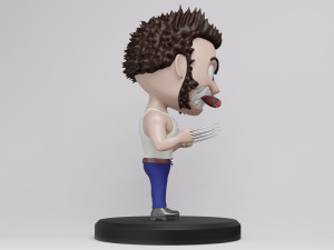 Wolverine Logan 001 3D Модель