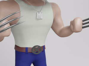 Wolverine Logan 001 3D Модель
