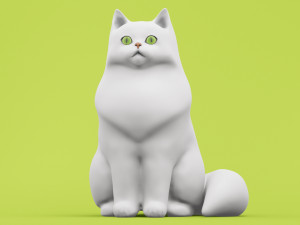 Persian Cat 001 3D Model