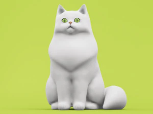 Gato persa 001 Modelo 3D
