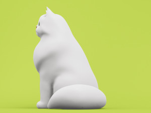 Persian Cat 001 3D Model