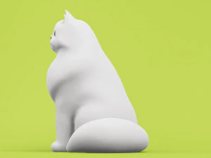 Persian Cat 001 3D Model
