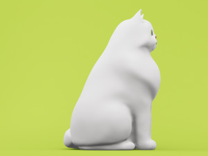 Persian Cat 001 3D Model