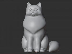 Persian Cat 001 3D Model