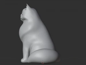 Persian Cat 001 3D Model