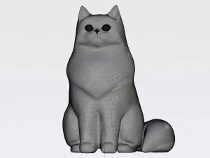 Persian Cat 001 3D Model