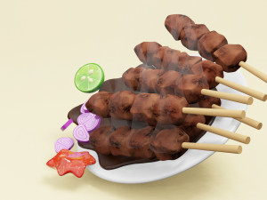 Satay 001 3D Model