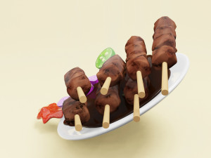 Satay 001 3D Model