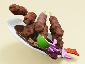 Satay 001 3D Model