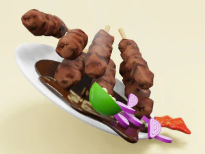 Satay 001 3D Model