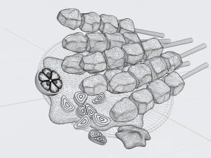 Satay 001 3D Model