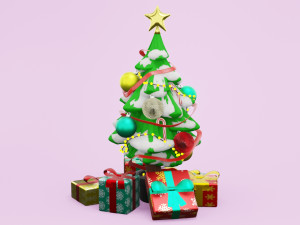 Christmas Tree 001 Modelo 3D