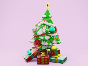 クリスマスツリー001 3Dモデル