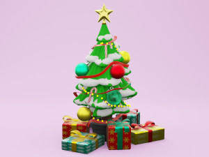 Christmas Tree 001 Modelo 3D