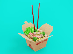 Noodle Box 001 3Dモデル