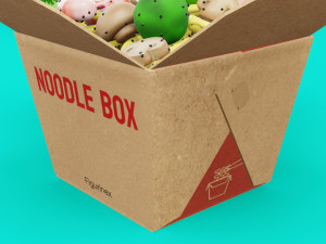 Noodle Box 001 3D Model