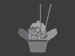 Noodle Box 001 3D Model