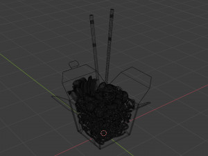 Noodle Box 001 3D Model