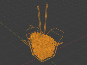 Noodle Box 001 3D Model