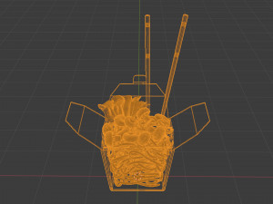Noodle Box 001 3D Model