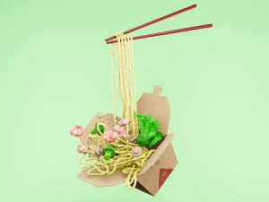 Caixa de macarr&atilde;o 002 Modelo 3D