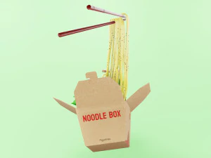 Noodle Box 002 3D Model