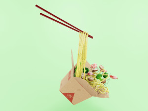 Noodle Box 002 3D Модель