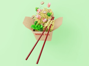 Noodle Box 002 3D Модель