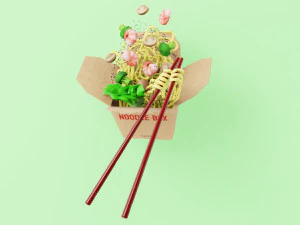 Noodle Box 002 3D Model