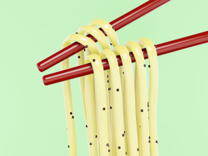 Noodle Box 002 3D Модель
