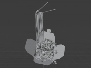 Noodle Box 002 3D Модель
