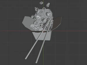 Noodle Box 002 3D Model