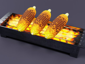 Roasted Corn 001 3D Model