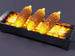 Milho Assado 001 Modelo 3D