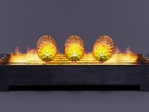 Roasted Corn 001 Model 3D