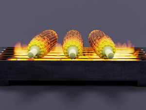 Roasted Corn 001 Model 3D