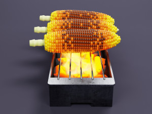 Roasted Corn 001 Model 3D