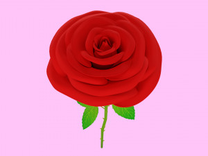 Rose 001 3D Model