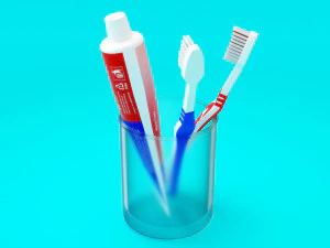 Diş Macunu ve Diş Fır&ccedil;ası 001 3D Model